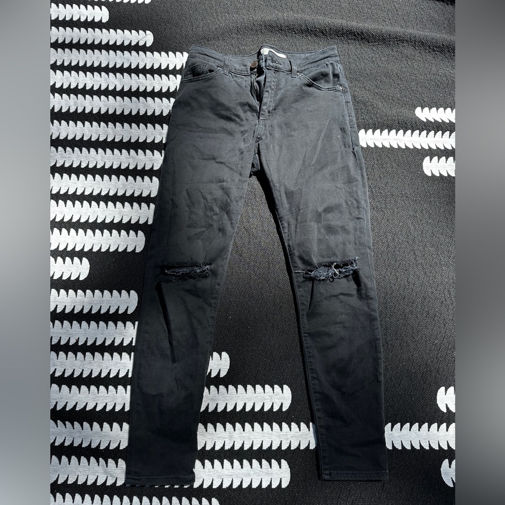 Topshop Moto Leigh Dark Wash Jeans